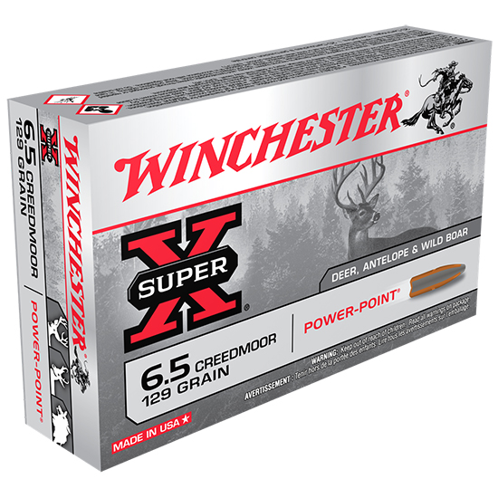 WIN SUPER-X 6.5CREED 129GR POWER POINT 20/10 - Ammunition